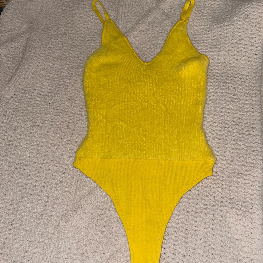 Free people yellow body suit
